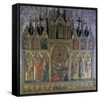 Polyptych with the Death of the Virgin-Lorenzo Veneziano-Framed Stretched Canvas