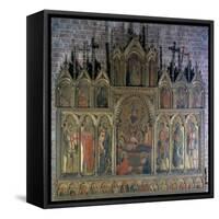 Polyptych with the Death of the Virgin-Lorenzo Veneziano-Framed Stretched Canvas