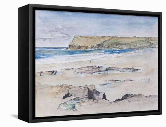 Polzeath and Pentire Head, 2007-Caroline Hervey-Bathurst-Framed Stretched Canvas