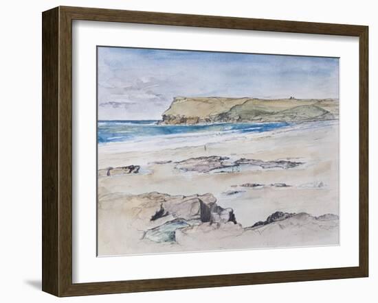 Polzeath and Pentire Head, 2007-Caroline Hervey-Bathurst-Framed Giclee Print