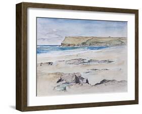 Polzeath and Pentire Head, 2007-Caroline Hervey-Bathurst-Framed Giclee Print