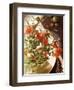 Pomegranate Flower and Fruit Arrangement on a Coffee Table, Samode Bagh or Garden, Samode, India-John Henry Claude Wilson-Framed Photographic Print