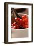 Pomegranate Seeds in Small Bowl with Spoon-Foodcollection-Framed Photographic Print