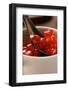 Pomegranate Seeds in Small Bowl with Spoon-Foodcollection-Framed Photographic Print