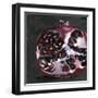 Pomegranate Study on Black I-Jennifer Parker-Framed Art Print