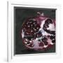 Pomegranate Study on Black I-Jennifer Parker-Framed Art Print