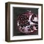 Pomegranate Study on Black I-Jennifer Parker-Framed Art Print