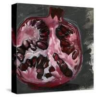 Pomegranate Study on Black II-Jennifer Parker-Stretched Canvas