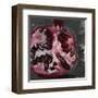 Pomegranate Study on Black II-Jennifer Parker-Framed Art Print