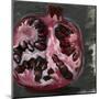Pomegranate Study on Black II-Jennifer Parker-Mounted Art Print