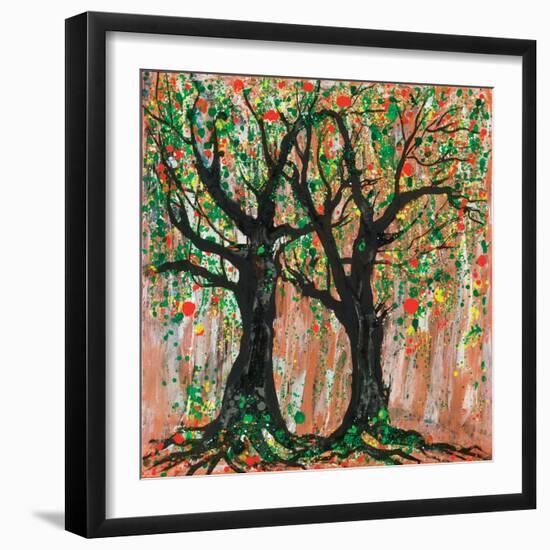 Pomegranate Tree, 2012-Carolyn Mary Kleefeld-Framed Giclee Print