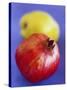 Pomegranate, with Quince Behind-Jean Cazals-Stretched Canvas