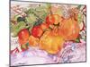 Pomegranates and Plums 2012-Joan Thewsey-Mounted Giclee Print