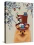 Pomeranian Milliners Dog-Fab Funky-Stretched Canvas