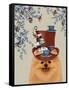 Pomeranian Milliners Dog-Fab Funky-Framed Stretched Canvas