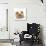Pomeranian, Three Sitting, One Puppy, Studio Shot-null-Photographic Print displayed on a wall