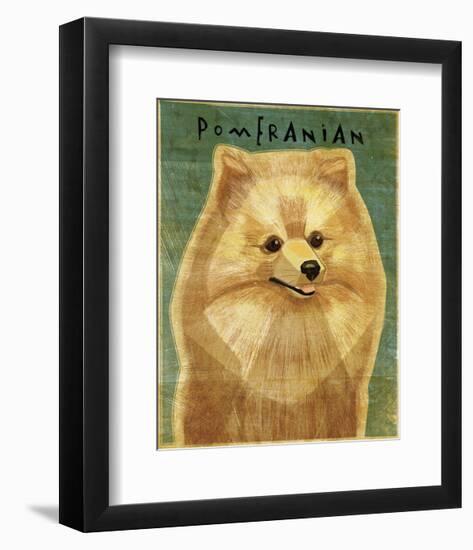 Pomeranian-John W^ Golden-Framed Art Print