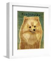 Pomeranian-John W^ Golden-Framed Art Print