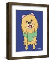 Pomeranian-Tomoyo Pitcher-Framed Premium Giclee Print