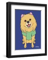 Pomeranian-Tomoyo Pitcher-Framed Premium Giclee Print