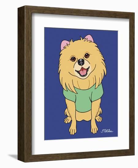 Pomeranian-Tomoyo Pitcher-Framed Giclee Print