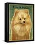 Pomeranian-John W Golden-Framed Stretched Canvas