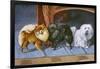 Pomeranians, Maltese Terrier-null-Framed Art Print