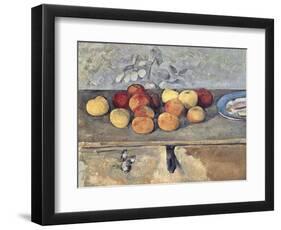 Pommes et Biscuits-Paul Cézanne-Framed Giclee Print