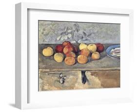 Pommes et Biscuits-Paul Cézanne-Framed Giclee Print