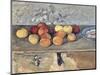 Pommes et Biscuits-Paul Cézanne-Mounted Giclee Print