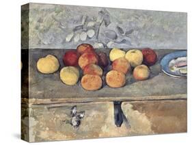 Pommes et Biscuits-Paul Cézanne-Stretched Canvas