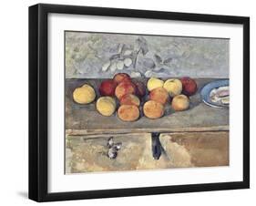 Pommes et Biscuits-Paul Cézanne-Framed Giclee Print