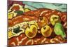 Pommes Et Draperie, 1939 (Oil on Canvas)-Louis Valtat-Mounted Giclee Print