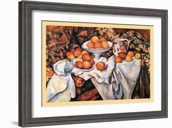 Pommes Et Oranges-Paul C?zanne-Framed Art Print