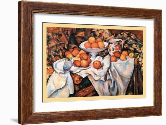 Pommes Et Oranges-Paul C?zanne-Framed Art Print