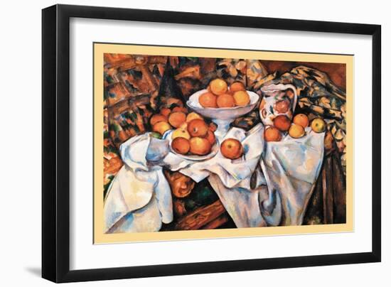 Pommes Et Oranges-Paul C?zanne-Framed Art Print