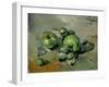 Pommes vertes, green apples, around 1873 Canvas, 26 x 32 cm R. F.1954-6.-Paul Cezanne-Framed Giclee Print