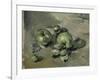 Pommes vertes-Paul Cézanne-Framed Giclee Print