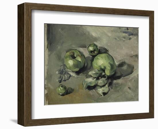 Pommes vertes-Paul Cézanne-Framed Giclee Print