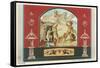 Pompei Fresco-Found Image Press-Framed Stretched Canvas