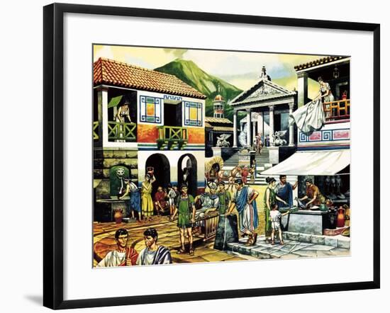 Pompei-Ron Embleton-Framed Giclee Print