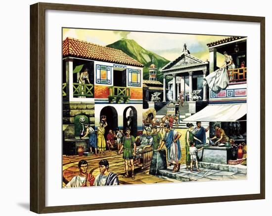 Pompei-Ron Embleton-Framed Giclee Print