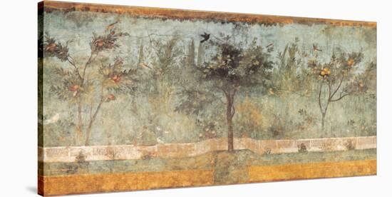 Pompeian Art, Garden Fresco I-null-Stretched Canvas