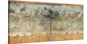 Pompeian Art, Garden Fresco I-null-Stretched Canvas
