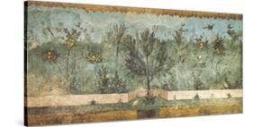 Pompeian Art, Garden Fresco II-null-Stretched Canvas