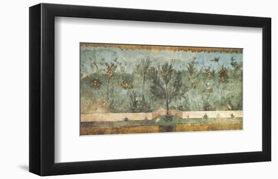 Pompeian Art, Garden Fresco II-null-Framed Art Print