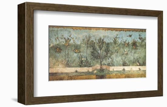 Pompeian Art, Garden Fresco II-null-Framed Art Print