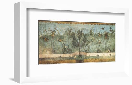 Pompeian Art, Garden Fresco II-null-Framed Art Print