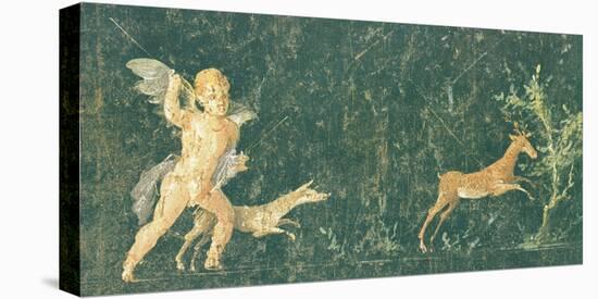 Pompeian Art - Putto Cocciatore-null-Stretched Canvas