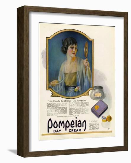 Pompeian Day Cream, Magazine Advertisement, USA, 1920-null-Framed Giclee Print